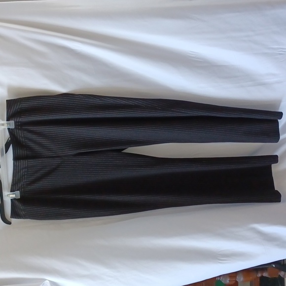 Worthington Industries Pants - Worthington Womens Dress Pants 14 Black Striped Straight Leg